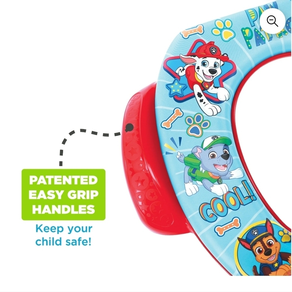 Paw Patrol Kids Toilet Seat with Handles And Splash Guard - Picture 6 of 7